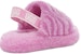 (JR) UGG Fluff Yeah Slide 'Pink Wave' untuk wanita 1124929K-WDF