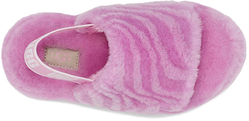 大童 UGG Fluff Yeah 羊皮波紋拖鞋 粉紅色 Purchase 大童 UGG Fluff Yeah 羊皮波紋拖鞋 粉紅色