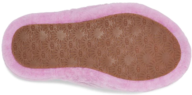 大童 UGG Fluff Yeah 羊皮波紋拖鞋 粉紅色 Details for 大童 UGG Fluff Yeah 羊皮波紋拖鞋 粉紅色
