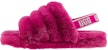 (JR) UGG Fluff Yeah Slide 'Fuchsia' Selipar Bulu Wanita 1098494K-FUS