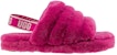 (JR) UGG Fluff Yeah Slide 'Fuchsia' Selipar Bulu Wanita 1098494K-FUS