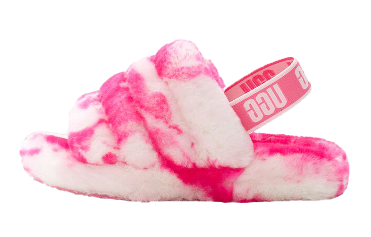 (Youth) UGG Fluff Yeah Slide 'Rose Pink' 1123636K-PRSPK