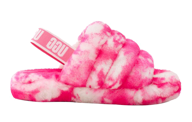 Order (Youth) UGG Fluff Yeah Slide 'Rose Pink' 1123636K-PRSPK