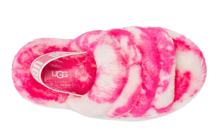 Shop (Youth) UGG Fluff Yeah Slide 'Rose Pink' 1123636K-PRSPK