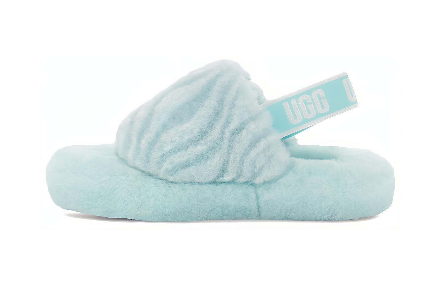 (Youth) UGG Fluff Yeah Slide 'Sky Blue' 1124929K-SKY