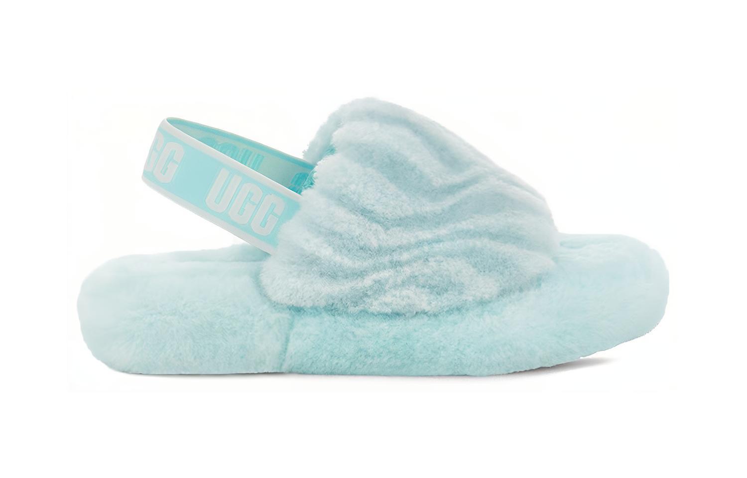 Order (Youth) UGG Fluff Yeah Slide 'Sky Blue' 1124929K-SKY