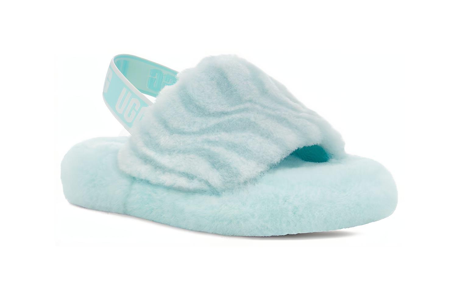 Lookbook (Youth) UGG Fluff Yeah Slide 'Sky Blue' 1124929K-SKY