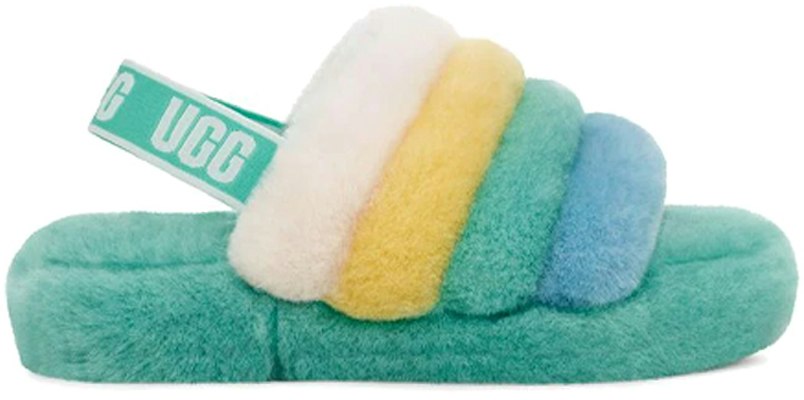 (JR) UGG Fluff Yeah Slide ''Blanc Jaune Vert'' 1116570K-TPMLT Order (JR) UGG Fluff Yeah Slide ''Blanc Jaune Vert'' 1116570K-TPMLT
