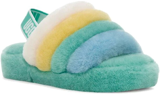 (JR) UGG Fluff Yeah Slide ''Blanc Jaune Vert'' 1116570K-TPMLT Lookbook (JR) UGG Fluff Yeah Slide ''Blanc Jaune Vert'' 1116570K-TPMLT