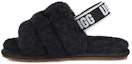 Buy (JR) Selipar UGG Fluff Yeah Hitam 1098579T-BLK