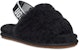 (JR) Selipar UGG Fluff Yeah Hitam 1098579T-BLK