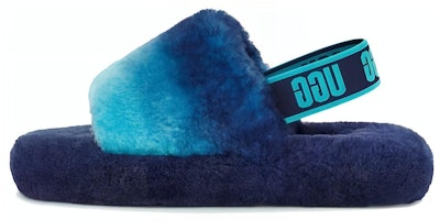 (Youth) UGG Fluff Yeah Slide Blue Combo Gradient 1120772K-BCB (Youth) UGG Fluff Yeah Slide Blue Combo Gradient 1120772K-BCB