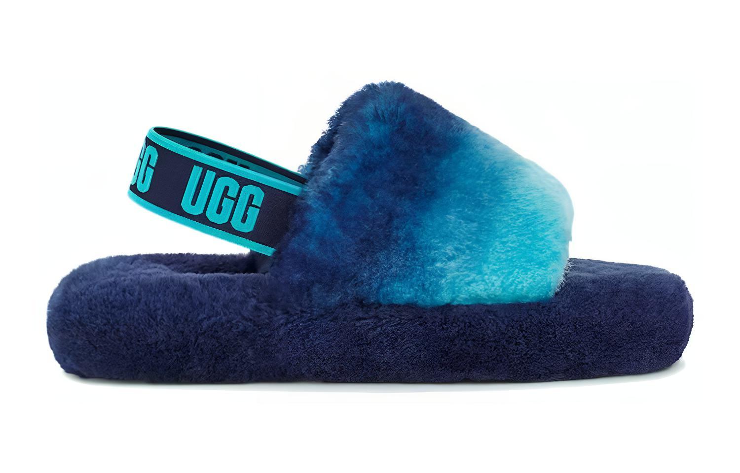 Order (Youth) UGG Fluff Yeah Slide Blue Combo Gradient 1120772K-BCB