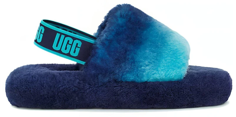 (Youth) UGG Fluff Yeah Slide Blue Combo Gradient 1120772K-BCB Order (Youth) UGG Fluff Yeah Slide Blue Combo Gradient 1120772K-BCB