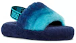 Lookbook (Youth) UGG Fluff Yeah Slide Blue Combo Gradient 1120772K-BCB