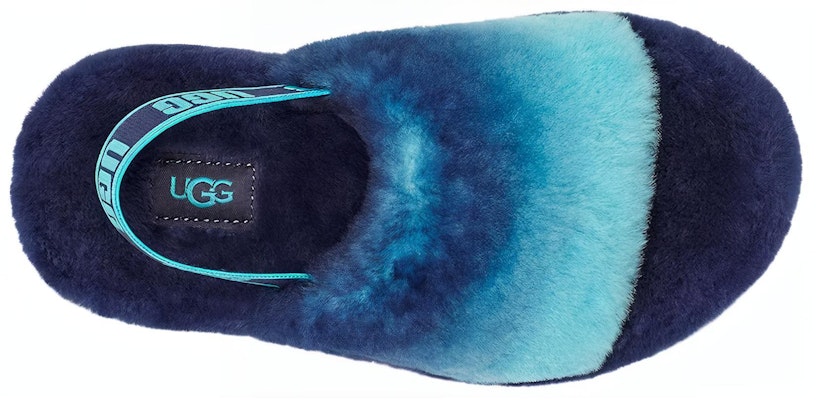 (Youth) UGG Fluff Yeah Slide Blue Combo Gradient 1120772K-BCB Shop (Youth) UGG Fluff Yeah Slide Blue Combo Gradient 1120772K-BCB