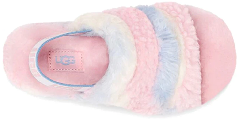 (JR) UGG Fluff Yeah Slide 加州骄傲条纹拖鞋 1120114K-PSTR Shop (JR) UGG Fluff Yeah Slide 加州骄傲条纹拖鞋 1120114K-PSTR