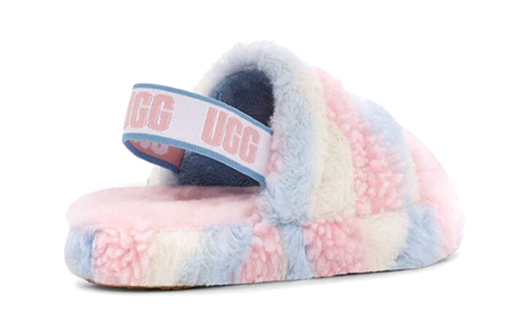 Purchase (JR) UGG Fluff Yeah Slide 加州骄傲条纹拖鞋 1120114K-PSTR