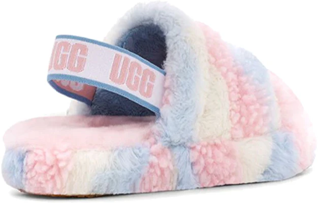 (JR) UGG Fluff Yeah Slide 加州骄傲条纹拖鞋 1120114K-PSTR Purchase (JR) UGG Fluff Yeah Slide 加州骄傲条纹拖鞋 1120114K-PSTR