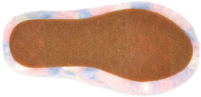 (JR) UGG Fluff Yeah Slide 加州骄傲条纹拖鞋 1120114K-PSTR Details for (JR) UGG Fluff Yeah Slide 加州骄傲条纹拖鞋 1120114K-PSTR