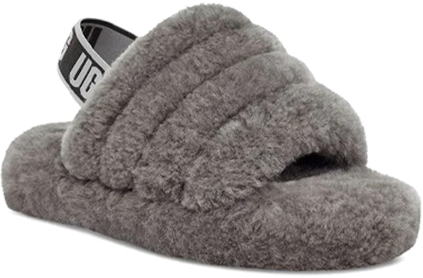 (青少年款)UGG Fluff Yeah 軟毛拖鞋 炭灰色 1098494K-CHRC Lookbook (青少年款)UGG Fluff Yeah 軟毛拖鞋 炭灰色 1098494K-CHRC