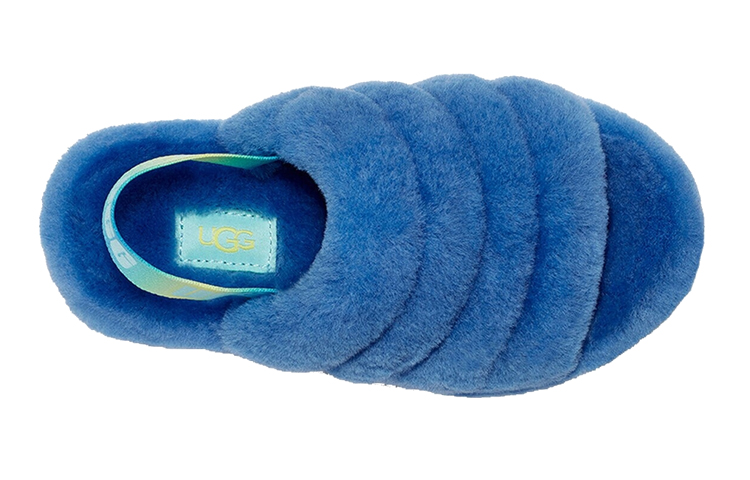 Shop (Youth) UGG Fluff Yeah Slide Mystic Blue Gradient 1120030K-MBGT