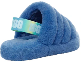 Purchase UGG Fluff Yeah Slides 毛絨 舒適保暖 居家休閒時尚拖鞋 大童 藍色