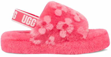 Order 大童 UGG Fluff Yeah Poppy 簡約休閒可愛平底露指涼鞋 草莓紅