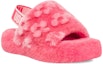 Lookbook (JR) UGG Fluff Yeah Slide Poppy Strawberry Sorbet - Sandal Berbulu Trendy Merah Jambu 1119839K-SSBT