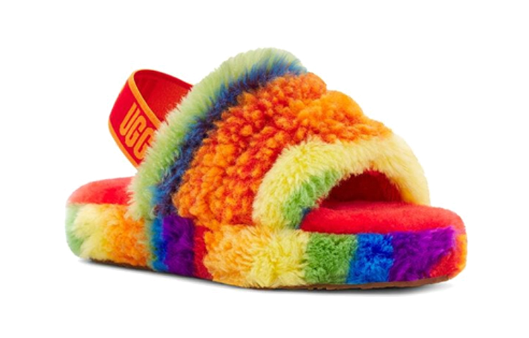 Lookbook (JR) UGG Fluff Yeah Slide a Righe Arcobaleno 1119840K-RSTR