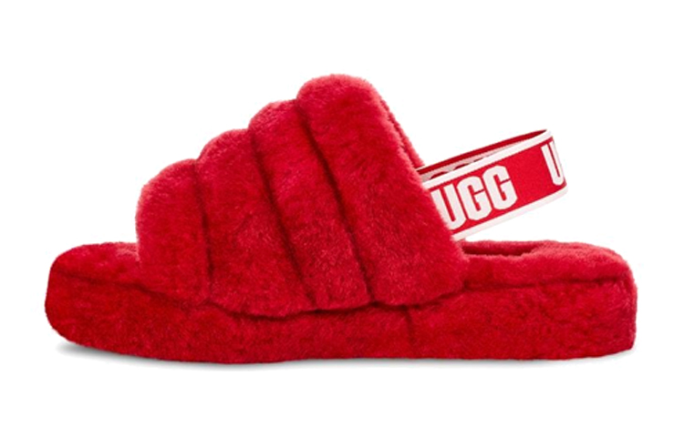 (Youth) UGG Fluff Yeah Slide Ribbon Red 1098494K-RBRD