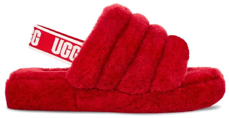 (Youth) UGG Fluff Yeah Slide Ribbon Red 1098494K-RBRD Order (Youth) UGG Fluff Yeah Slide Ribbon Red 1098494K-RBRD