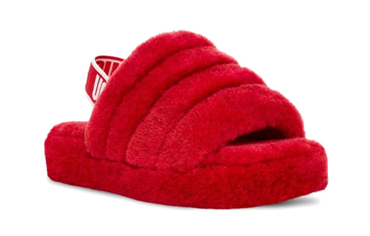 Lookbook (Youth) UGG Fluff Yeah Slide Ribbon Red 1098494K-RBRD
