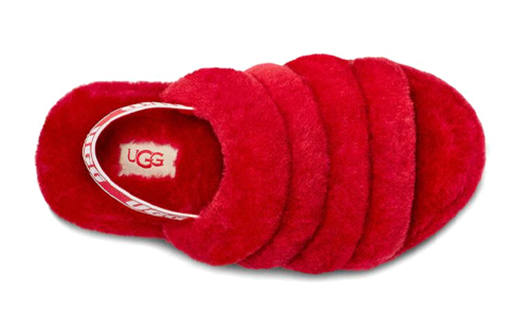 Shop (Youth) UGG Fluff Yeah Slide Ribbon Red 1098494K-RBRD