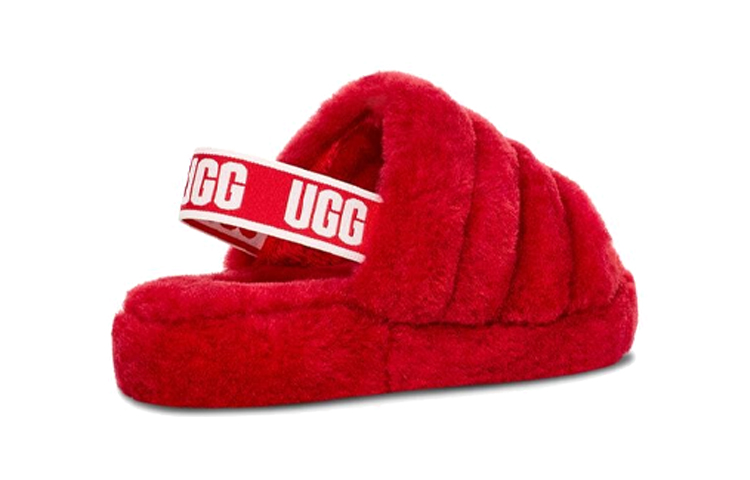 Purchase (Youth) UGG Fluff Yeah Slide Ribbon Red 1098494K-RBRD