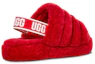 Purchase (Youth) UGG Fluff Yeah Slide Ribbon Red 1098494K-RBRD