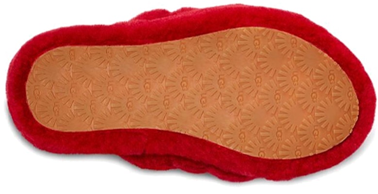 (Youth) UGG Fluff Yeah Slide Ribbon Red 1098494K-RBRD Details for (Youth) UGG Fluff Yeah Slide Ribbon Red 1098494K-RBRD