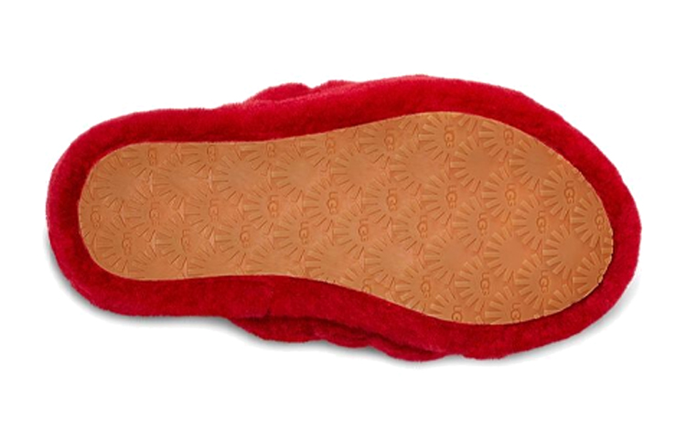 Details for (Youth) UGG Fluff Yeah Slide Ribbon Red 1098494K-RBRD