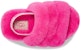 (JR) UGG Fluff Yeah Slide Rock Rose - Sandal Bulu Merah Jambu 1098579T-RCR