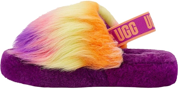 UGG Fluff Yeah 滑鞋 毛茸茸 居家休閒 時尚拖鞋 大童版 紫色 Buy UGG Fluff Yeah 滑鞋 毛茸茸 居家休閒 時尚拖鞋 大童版 紫色
