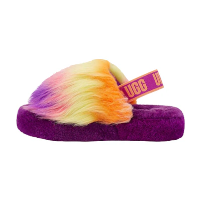 (Youth) UGG Fluff Yeah Slide Tie Dye Berrylicious