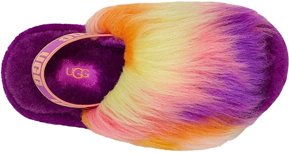 UGG Fluff Yeah 滑鞋 毛茸茸 居家休閒 時尚拖鞋 大童版 紫色 Shop UGG Fluff Yeah 滑鞋 毛茸茸 居家休閒 時尚拖鞋 大童版 紫色