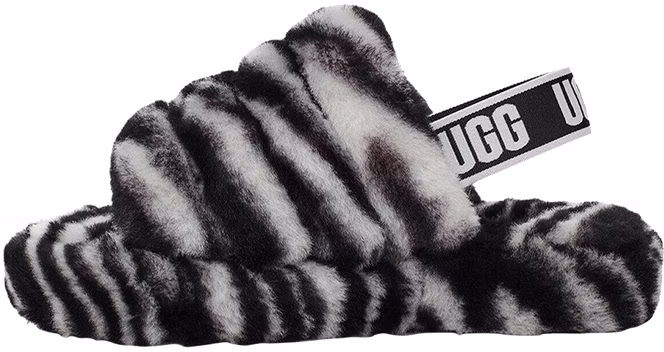 preschool-ugg-fluff-yeah-slide-zebra-1116156-k-bwht