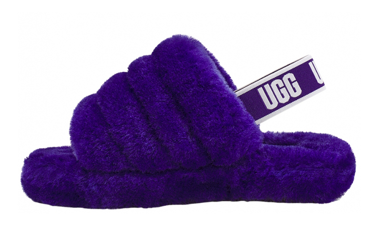 (Youth) UGG Fluff Yeah Slides 'Purple'