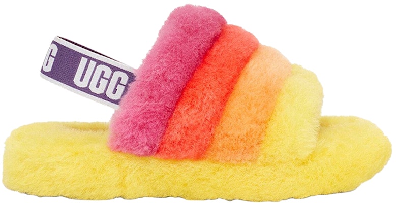 (JR) UGG Fluff Yeah Slide 'Pelangi Kuning' 1116157K-YRNB Order (JR) UGG Fluff Yeah Slide 'Pelangi Kuning' 1116157K-YRNB