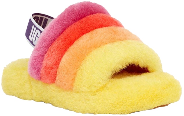 (Youth) UGG Fluff Yeah Slide 'Yellow Rainbow' 1116157K-YRNB Lookbook (Youth) UGG Fluff Yeah Slide 'Yellow Rainbow' 1116157K-YRNB