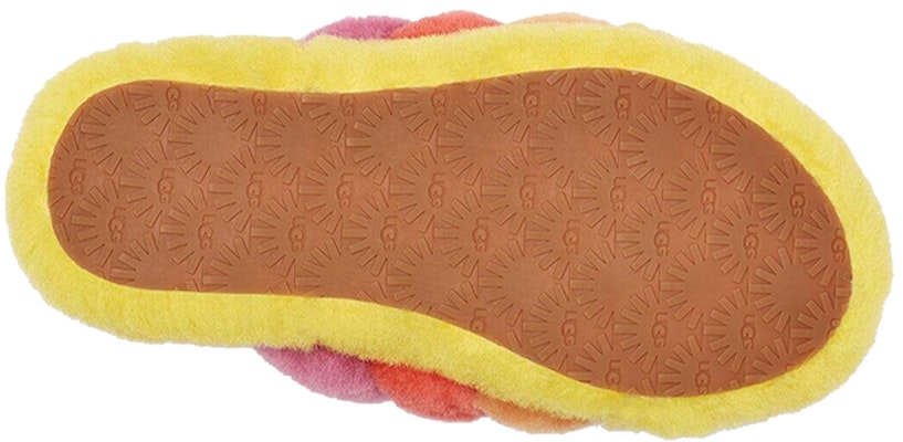 (Youth) UGG Fluff Yeah Slide 'Yellow Rainbow' 1116157K-YRNB Details for (Youth) UGG Fluff Yeah Slide 'Yellow Rainbow' 1116157K-YRNB