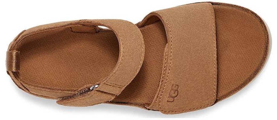 大童 UGG 牛皮 休閒舒適 兒童涼鞋 栗色 Lookbook 大童 UGG 牛皮 休閒舒適 兒童涼鞋 栗色