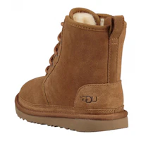 Lookbook UGG Harkley 保暖舒適繫帶雪地靴 大童 栗色