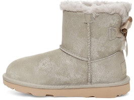 (Youth) UGG Mini Bailey Bow II Shimmer 'Grey Big Kid' 1116173K-GOA (Youth) UGG Mini Bailey Bow II Shimmer 'Grey Big Kid' 1116173K-GOA